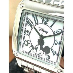 Disney Women's Watch Mickey Mouse W000469 White Dial Quartz Silver Steel 29mm